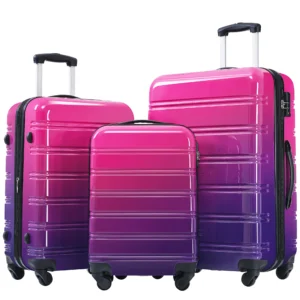 Hardshell Luggage Sets 3 Piece Gradient Color 20" 24" 28"
